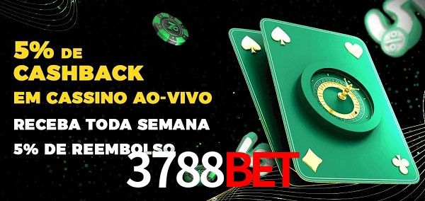 Promoções do cassino ao Vivo 3788bet